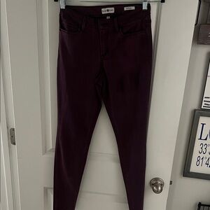 Elegant Women's Skinny Pants in Rich Purple